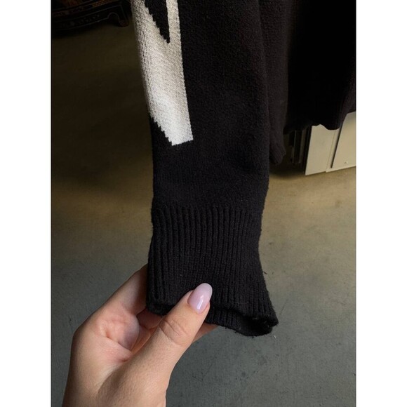 Valentino Intarsia Cashmere Sweater Black Size L Woman - Picture 3 of 7